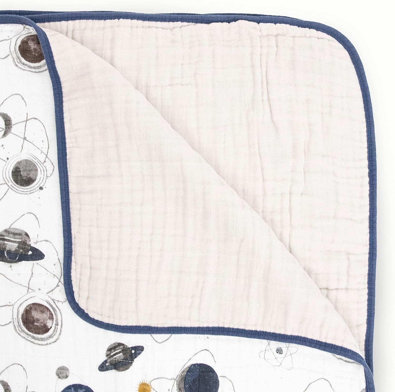 imageLittle Unicorn  Watercolor Roses Cotton Muslin Quilt Blanket  100 Cotton  Super Soft  Babies and Toddlers  Large 47 x 47  Machine Washable47x47 Planetary