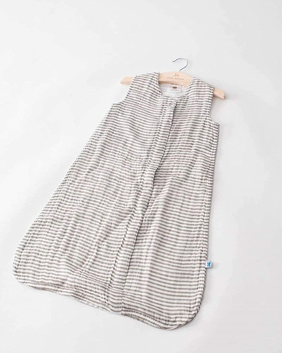 imageLittle Unicorn  Watercolor Roses Cotton Muslin Sleep Bag  100 Cotton  Super Soft and Lightweight  Baby  Size XLarge 1824 Months  Machine Washable  11 TOGSmall Grey Stripes