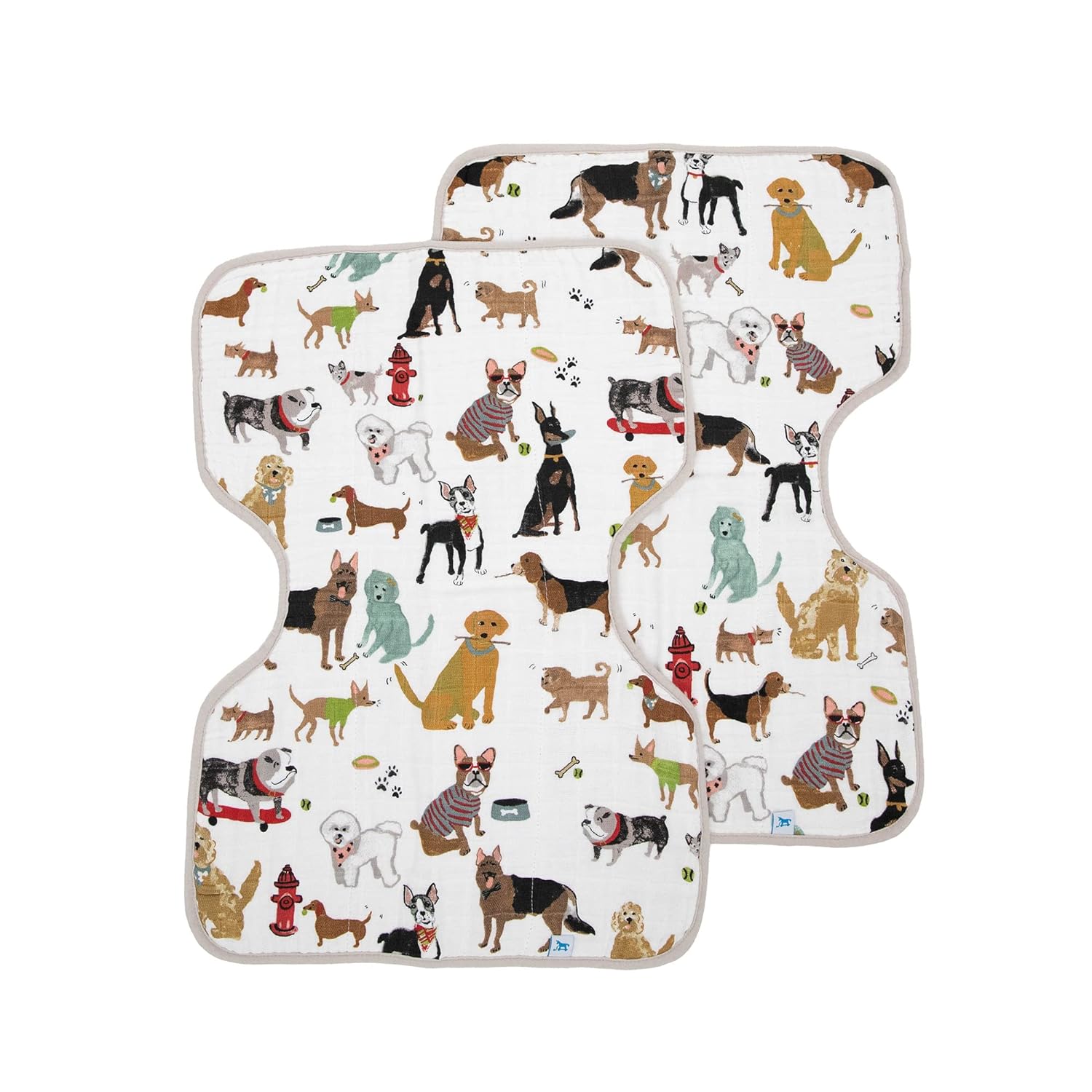 imageLittle Unicorn Single Cotton Muslin Burp Cloths  100 Cotton  MultiLayer  Ultra Absorbent amp Soft  Ergonomic Design  Burping Newborn Baby  Reversible  Large 21x14Woof 2 Pack