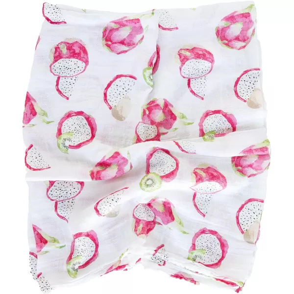 imageLittle Unicorn  Charcoal Hedgehog Cotton Muslin Swaddle Blanket Set  Set of 2  100 Cotton  Super Soft  Newborns and Infants  Large 47 x 47  Machine WashableTropical Fruit Set of 3