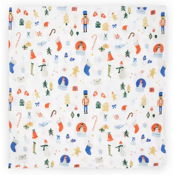 imageLittle Unicorn  Charcoal Hedgehog Cotton Muslin Swaddle Blanket Set  Set of 2  100 Cotton  Super Soft  Newborns and Infants  Large 47 x 47  Machine WashableChristmas Time Set of 1