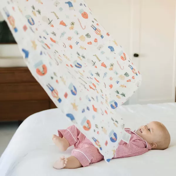 imageLittle Unicorn  Charcoal Hedgehog Cotton Muslin Swaddle Blanket Set  Set of 2  100 Cotton  Super Soft  Newborns and Infants  Large 47 x 47  Machine WashableChristmas Time Set of 1