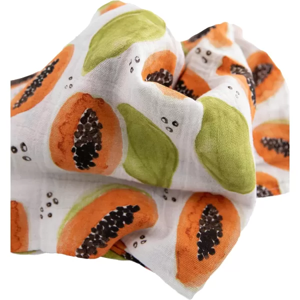 imageLittle Unicorn  Charcoal Hedgehog Cotton Muslin Swaddle Blanket Set  Set of 2  100 Cotton  Super Soft  Newborns and Infants  Large 47 x 47  Machine WashableTropical Fruit Set of 3