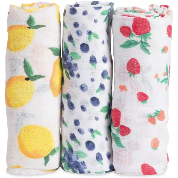imageLittle Unicorn  Charcoal Hedgehog Cotton Muslin Swaddle Blanket Set  Set of 2  100 Cotton  Super Soft  Newborns and Infants  Large 47 x 47  Machine WashableBerry Lemonade Set of 3