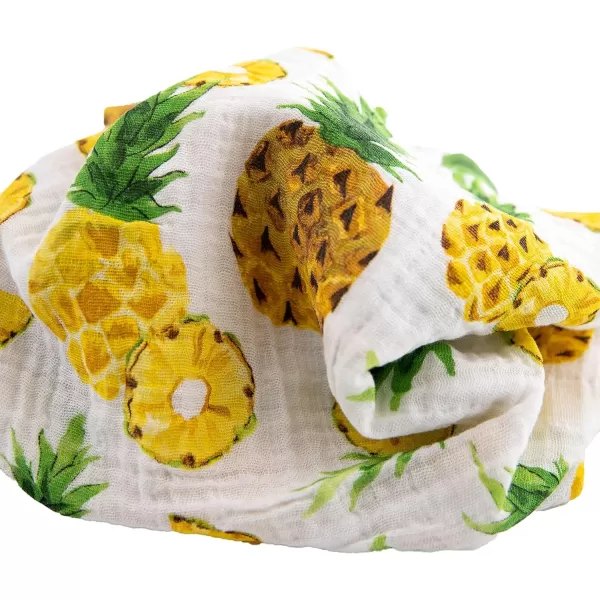 imageLittle Unicorn  Charcoal Hedgehog Cotton Muslin Swaddle Blanket Set  Set of 2  100 Cotton  Super Soft  Newborns and Infants  Large 47 x 47  Machine WashableTropical Fruit Set of 3