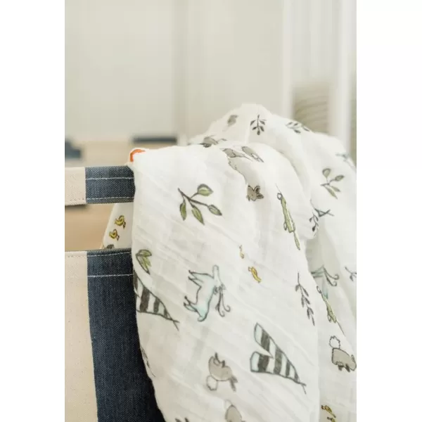 imageLittle Unicorn  Charcoal Hedgehog Cotton Muslin Swaddle Blanket Set  Set of 2  100 Cotton  Super Soft  Newborns and Infants  Large 47 x 47  Machine WashableForest Friends Set of 3
