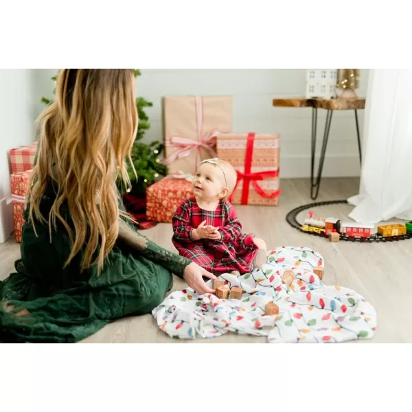 imageLittle Unicorn  Charcoal Hedgehog Cotton Muslin Swaddle Blanket Set  Set of 2  100 Cotton  Super Soft  Newborns and Infants  Large 47 x 47  Machine WashableChristmas Bulbs Set of 1