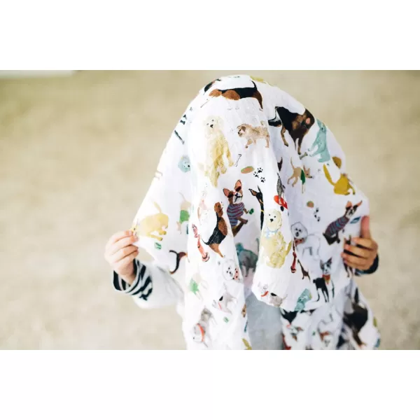 imageLittle Unicorn  Charcoal Hedgehog Cotton Muslin Swaddle Blanket Set  Set of 2  100 Cotton  Super Soft  Newborns and Infants  Large 47 x 47  Machine WashableWoof Set of 3