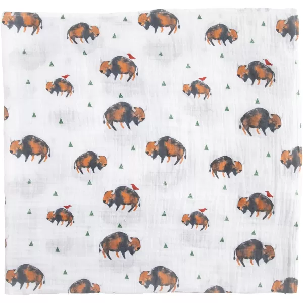 imageLittle Unicorn  Charcoal Hedgehog Cotton Muslin Swaddle Blanket Set  Set of 2  100 Cotton  Super Soft  Newborns and Infants  Large 47 x 47  Machine WashableBison Set of 1