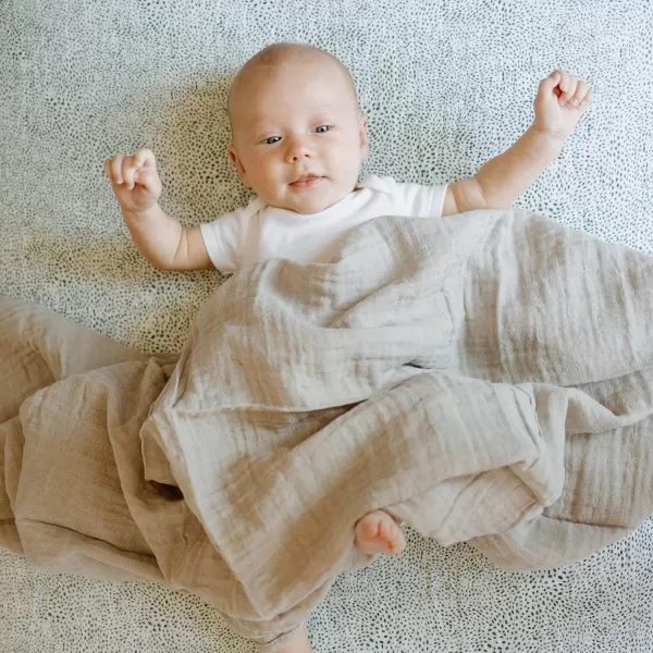 imageLittle Unicorn  Charcoal Hedgehog Cotton Muslin Swaddle Blanket Set  Set of 2  100 Cotton  Super Soft  Newborns and Infants  Large 47 x 47  Machine WashablePorpoise Set of 1