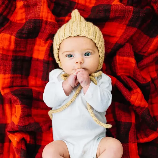 imageLittle Unicorn  Charcoal Hedgehog Cotton Muslin Swaddle Blanket Set  Set of 2  100 Cotton  Super Soft  Newborns and Infants  Large 47 x 47  Machine WashableRed Plaid Set of 1