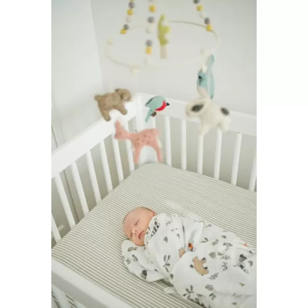 imageLittle Unicorn  Charcoal Hedgehog Cotton Muslin Swaddle Blanket Set  Set of 2  100 Cotton  Super Soft  Newborns and Infants  Large 47 x 47  Machine WashableForest Friends Set of 1