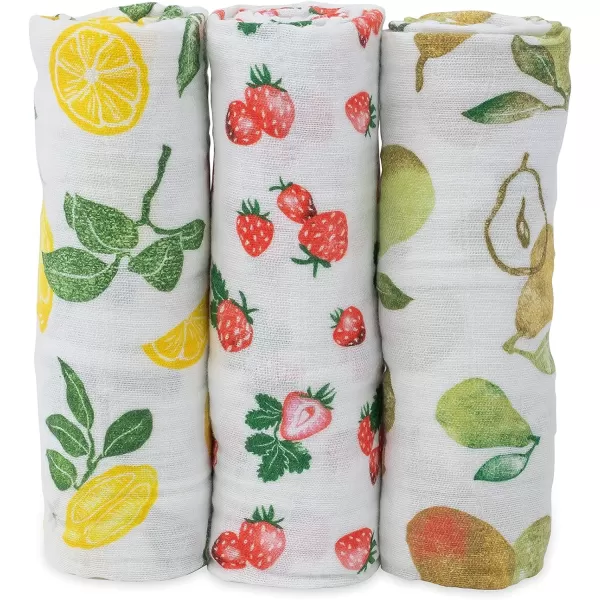 imageLittle Unicorn  Charcoal Hedgehog Cotton Muslin Swaddle Blanket Set  Set of 2  100 Cotton  Super Soft  Newborns and Infants  Large 47 x 47  Machine WashableFruit Stand Set of 3