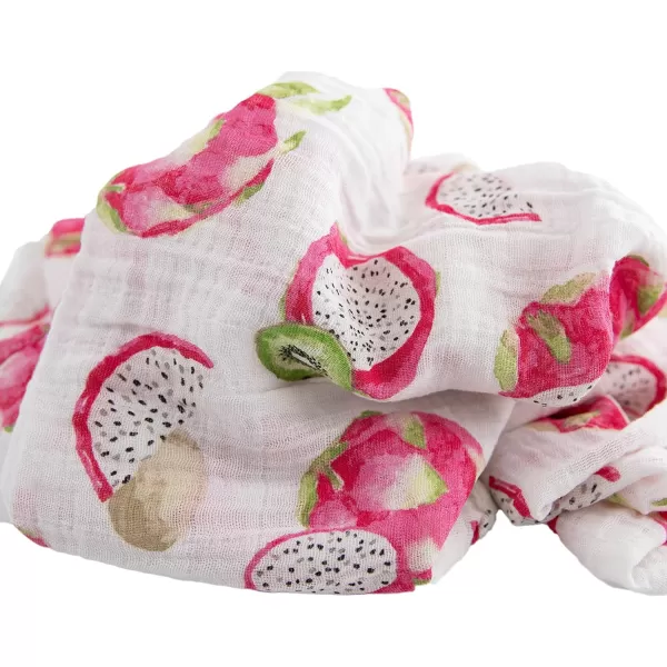 imageLittle Unicorn  Charcoal Hedgehog Cotton Muslin Swaddle Blanket Set  Set of 2  100 Cotton  Super Soft  Newborns and Infants  Large 47 x 47  Machine WashableTropical Fruit Set of 3