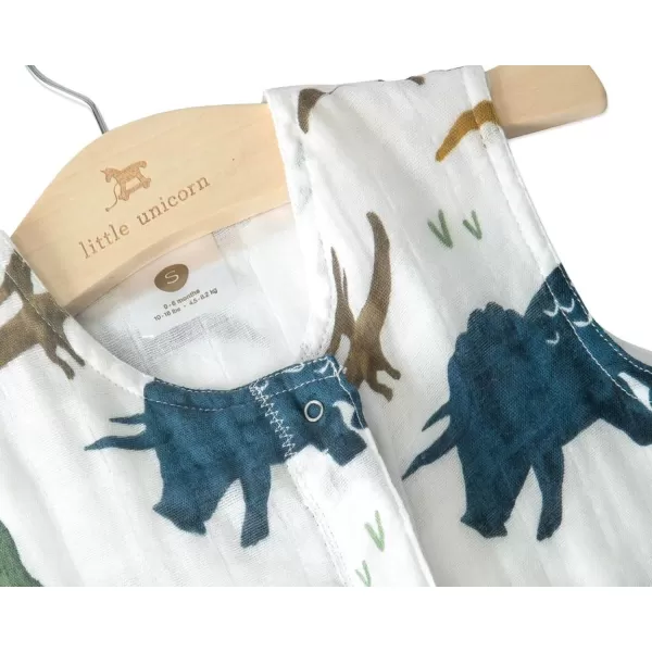 imageLittle Unicorn  Grey Stripe Cotton Muslin Quilted Sleep Bag  100 Cotton  Super Soft and Lightweight  Baby  Size XLarge 1824 Months  Machine Washable  26 TOGMedium Dino Friends