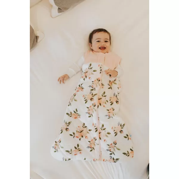 imageLittle Unicorn  Grey Stripe Cotton Muslin Quilted Sleep Bag  100 Cotton  Super Soft and Lightweight  Baby  Size XLarge 1824 Months  Machine Washable  26 TOGLarge Watercolor Roses