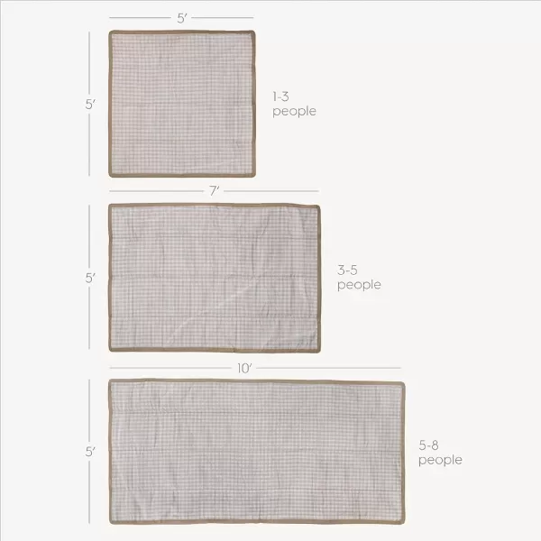 imageLittle Unicorn  Midnight Poppy IndoorOutdoor Blanket  100 Polyester  Water Resistant  Simple Clean  Wipeable Material  Easy to Carry  Babies and Toddlers  Machine Washable  5 x 105 x 5 Chroma Rugby Stripe