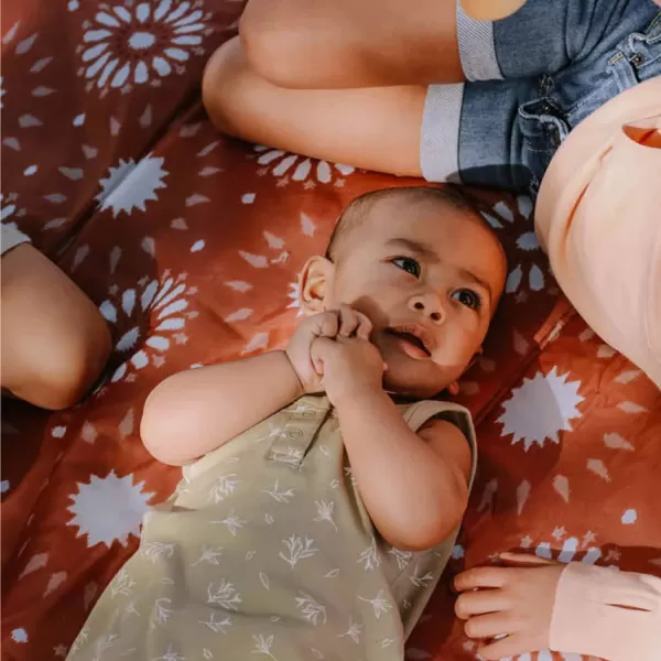 imageLittle Unicorn  Midnight Poppy IndoorOutdoor Blanket  100 Polyester  Water Resistant  Simple Clean  Wipeable Material  Easy to Carry  Babies and Toddlers  Machine Washable  5 x 105 x 5 Sun Baked