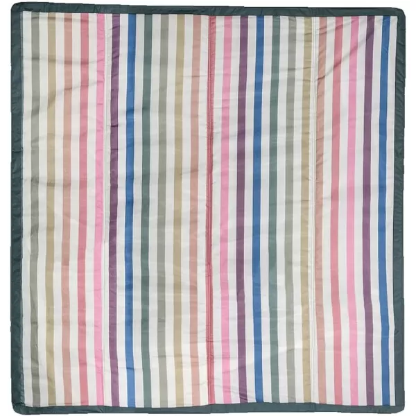 imageLittle Unicorn  Midnight Poppy IndoorOutdoor Blanket  100 Polyester  Water Resistant  Simple Clean  Wipeable Material  Easy to Carry  Babies and Toddlers  Machine Washable  5 x 105 x 5 Chroma Rugby Stripe
