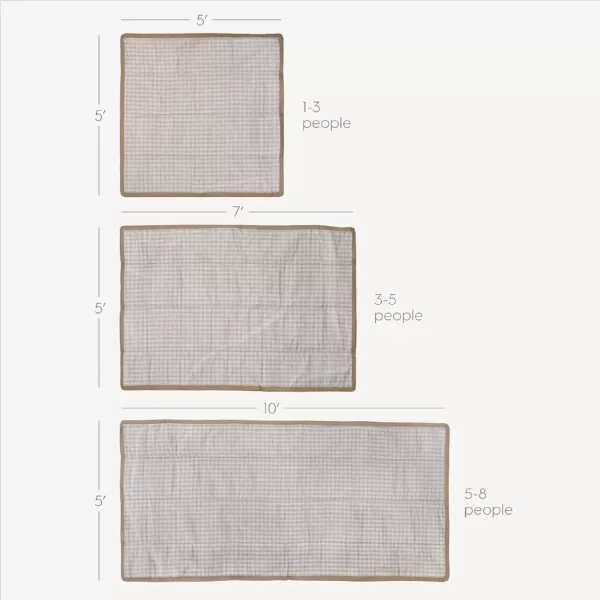 imageLittle Unicorn  Midnight Poppy IndoorOutdoor Blanket  100 Polyester  Water Resistant  Simple Clean  Wipeable Material  Easy to Carry  Babies and Toddlers  Machine Washable  5 x 105 x 10 Chroma Rugby Stripe