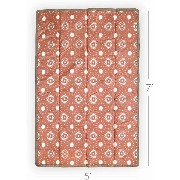 imageLittle Unicorn  Midnight Poppy IndoorOutdoor Blanket  100 Polyester  Water Resistant  Simple Clean  Wipeable Material  Easy to Carry  Babies and Toddlers  Machine Washable  5 x 105 x 7 Sun Baked