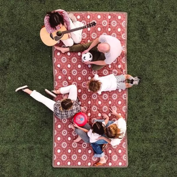 imageLittle Unicorn  Midnight Poppy IndoorOutdoor Blanket  100 Polyester  Water Resistant  Simple Clean  Wipeable Material  Easy to Carry  Babies and Toddlers  Machine Washable  5 x 105 x 10 Sun Baked