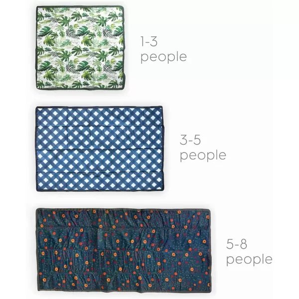 imageLittle Unicorn  Midnight Poppy IndoorOutdoor Blanket  100 Polyester  Water Resistant  Simple Clean  Wipeable Material  Easy to Carry  Babies and Toddlers  Machine Washable  5 x 105 x 7 Tropical Leaf