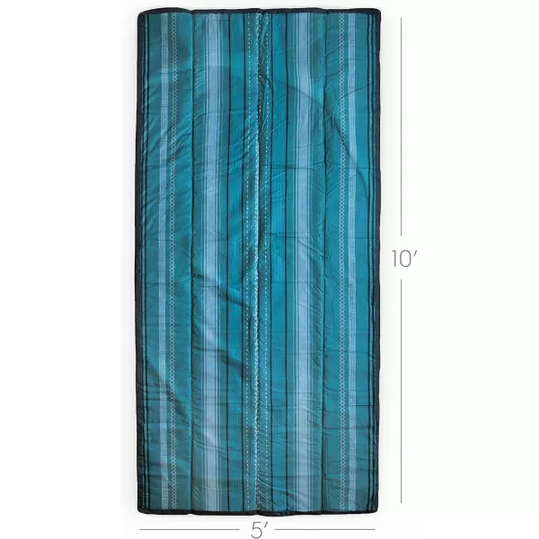 imageLittle Unicorn  Midnight Poppy IndoorOutdoor Blanket  100 Polyester  Water Resistant  Simple Clean  Wipeable Material  Easy to Carry  Babies and Toddlers  Machine Washable  5 x 105 x 10 Shoreline Stripe