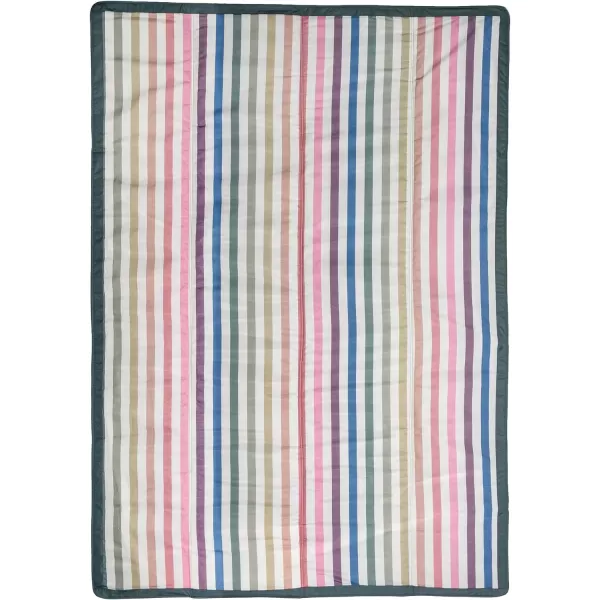 imageLittle Unicorn  Midnight Poppy IndoorOutdoor Blanket  100 Polyester  Water Resistant  Simple Clean  Wipeable Material  Easy to Carry  Babies and Toddlers  Machine Washable  5 x 105 x 7 Chroma Rugby Stripe