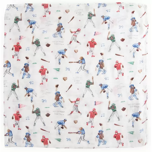 imageLittle Unicorn  Safari Social Deluxe Swaddle Set  Set of 2  100 Rayon Muslin from Bamboo  Super Soft  Newborns and Infants  Large 47 x 47  Machine WashableHome Run Set of 2