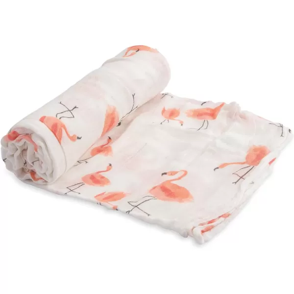 imageLittle Unicorn  Safari Social Deluxe Swaddle Set  Set of 2  100 Rayon Muslin from Bamboo  Super Soft  Newborns and Infants  Large 47 x 47  Machine WashablePink Ladies Single