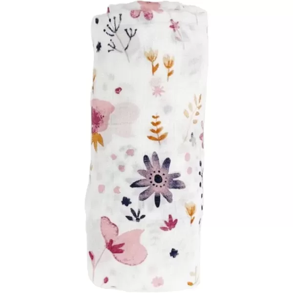 imageLittle Unicorn  Safari Social Deluxe Swaddle Set  Set of 2  100 Rayon Muslin from Bamboo  Super Soft  Newborns and Infants  Large 47 x 47  Machine WashableFairy Gardens Single