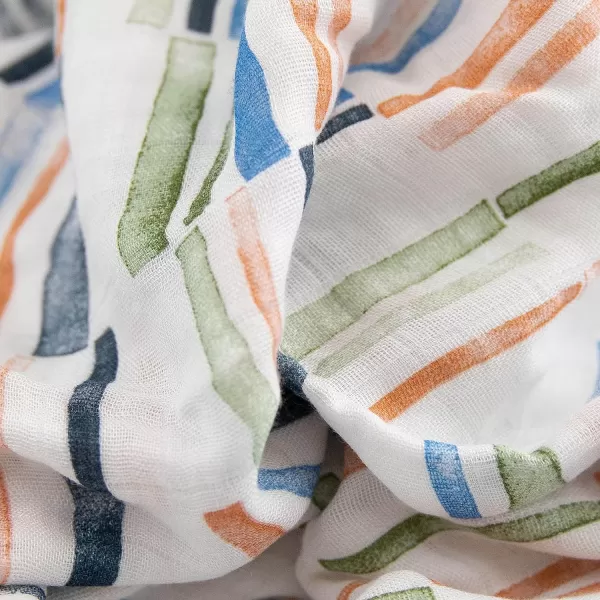 imageLittle Unicorn  Safari Social Deluxe Swaddle Set  Set of 2  100 Rayon Muslin from Bamboo  Super Soft  Newborns and Infants  Large 47 x 47  Machine WashableHome Run Set of 2
