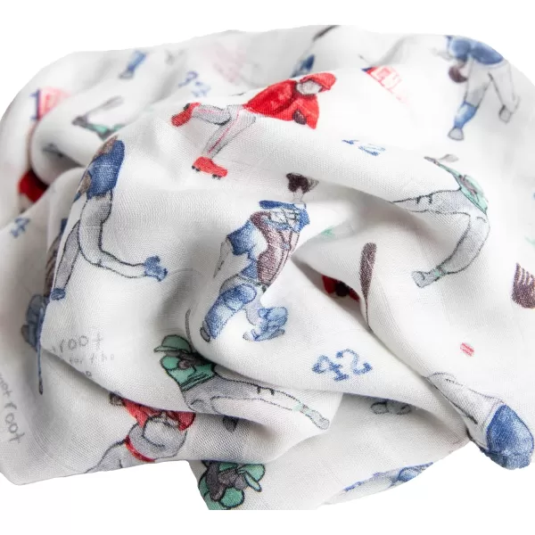 imageLittle Unicorn  Safari Social Deluxe Swaddle Set  Set of 2  100 Rayon Muslin from Bamboo  Super Soft  Newborns and Infants  Large 47 x 47  Machine WashableHomerun Single