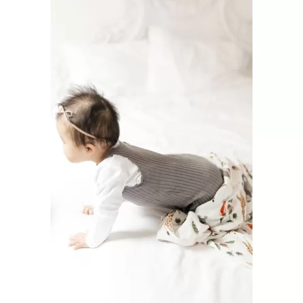 imageLittle Unicorn  Safari Social Deluxe Swaddle Set  Set of 2  100 Rayon Muslin from Bamboo  Super Soft  Newborns and Infants  Large 47 x 47  Machine WashableSafari Social Set of 2