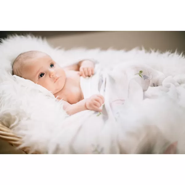 imageLittle Unicorn  Safari Social Deluxe Swaddle Set  Set of 2  100 Rayon Muslin from Bamboo  Super Soft  Newborns and Infants  Large 47 x 47  Machine WashableBlush Peony Set of 2