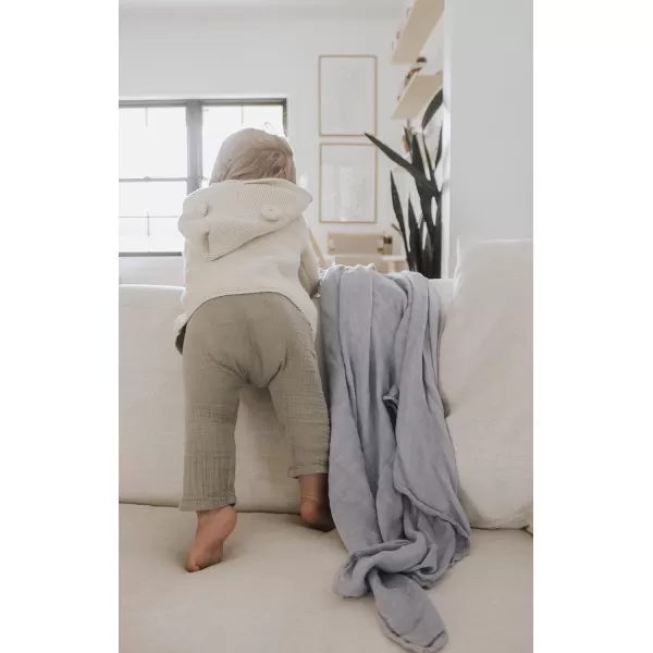 imageLittle Unicorn  Safari Social Deluxe Swaddle Set  Set of 2  100 Rayon Muslin from Bamboo  Super Soft  Newborns and Infants  Large 47 x 47  Machine WashableLavender Single