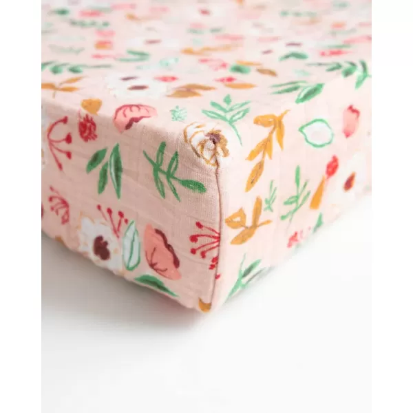 imageLittle Unicorn  Tropical Leaf Changing Pad Cover  100 Cotton Muslin  Super Soft  Baby Diaper Changing  Machine Washable  16 x 32Vintage Floral
