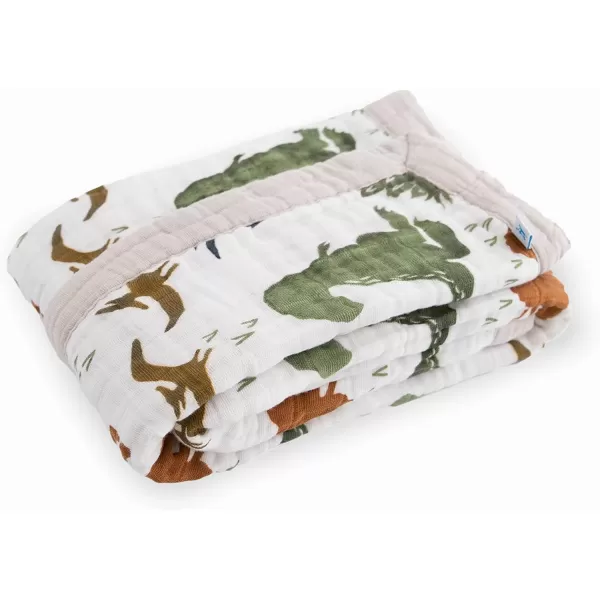 imageLittle Unicorn  Watercolor Roses Cotton Muslin Quilt Blanket  100 Cotton  Super Soft  Babies and Toddlers  Large 47 x 47  Machine Washable30x40 Dino Friends