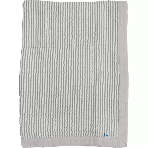 imageLittle Unicorn  Watercolor Roses Cotton Muslin Quilt Blanket  100 Cotton  Super Soft  Babies and Toddlers  Large 47 x 47  Machine Washable30x40 Grey Stripe