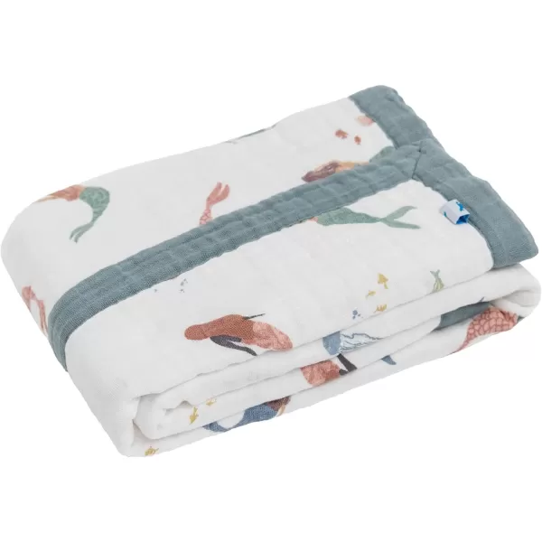 imageLittle Unicorn  Watercolor Roses Cotton Muslin Quilt Blanket  100 Cotton  Super Soft  Babies and Toddlers  Large 47 x 47  Machine Washable30x40 Mermaids