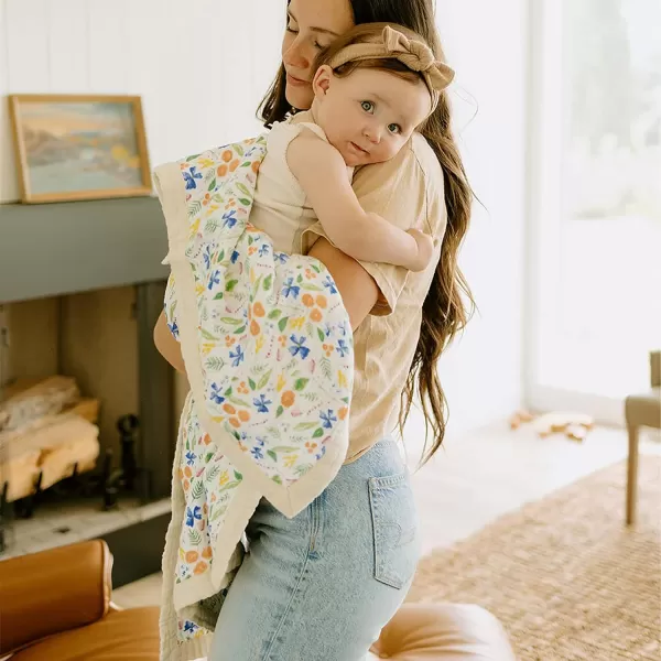 imageLittle Unicorn  Watercolor Roses Cotton Muslin Quilt Blanket  100 Cotton  Super Soft  Babies and Toddlers  Large 47 x 47  Machine Washable30x40 Mountain Bloom