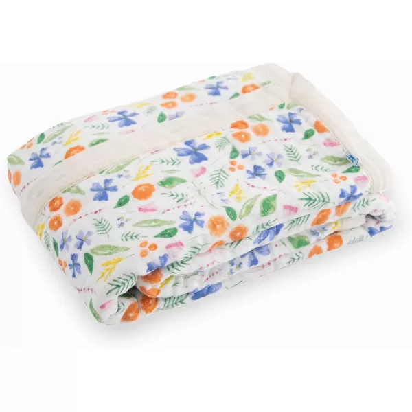 imageLittle Unicorn  Watercolor Roses Cotton Muslin Quilt Blanket  100 Cotton  Super Soft  Babies and Toddlers  Large 47 x 47  Machine Washable30x40 Mountain Bloom