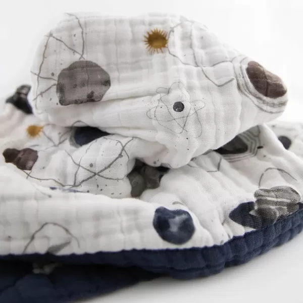 imageLittle Unicorn  Watercolor Roses Cotton Muslin Quilt Blanket  100 Cotton  Super Soft  Babies and Toddlers  Large 47 x 47  Machine Washable30x40 Planetary