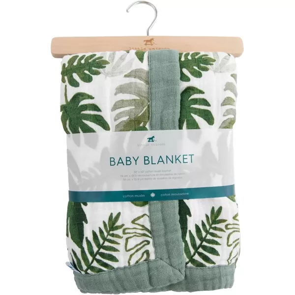 imageLittle Unicorn  Watercolor Roses Cotton Muslin Quilt Blanket  100 Cotton  Super Soft  Babies and Toddlers  Large 47 x 47  Machine Washable30x40 Tropical Leaf