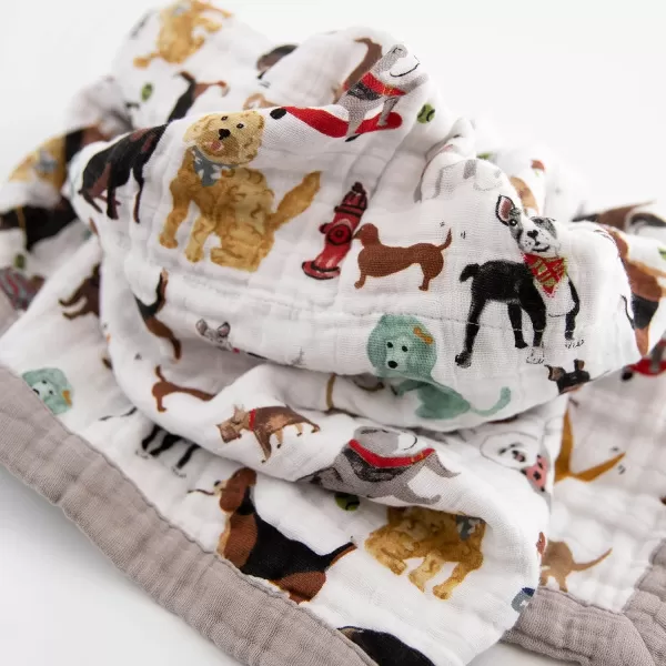 imageLittle Unicorn  Watercolor Roses Cotton Muslin Quilt Blanket  100 Cotton  Super Soft  Babies and Toddlers  Large 47 x 47  Machine Washable30x40 Woof