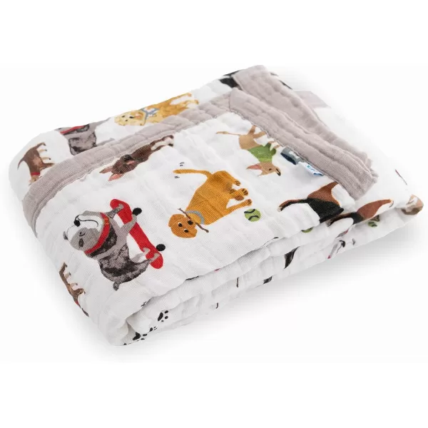imageLittle Unicorn  Watercolor Roses Cotton Muslin Quilt Blanket  100 Cotton  Super Soft  Babies and Toddlers  Large 47 x 47  Machine Washable30x40 Woof