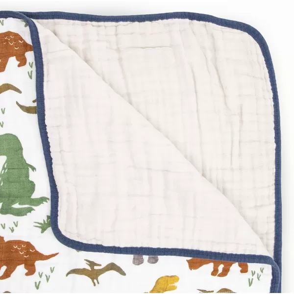 imageLittle Unicorn  Watercolor Roses Cotton Muslin Quilt Blanket  100 Cotton  Super Soft  Babies and Toddlers  Large 47 x 47  Machine Washable47x47 Dino Friends