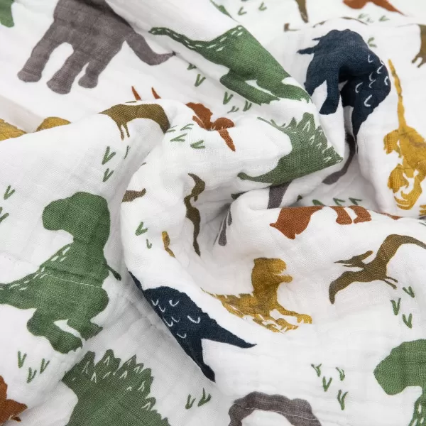 imageLittle Unicorn  Watercolor Roses Cotton Muslin Quilt Blanket  100 Cotton  Super Soft  Babies and Toddlers  Large 47 x 47  Machine Washable47x47 Dino Friends