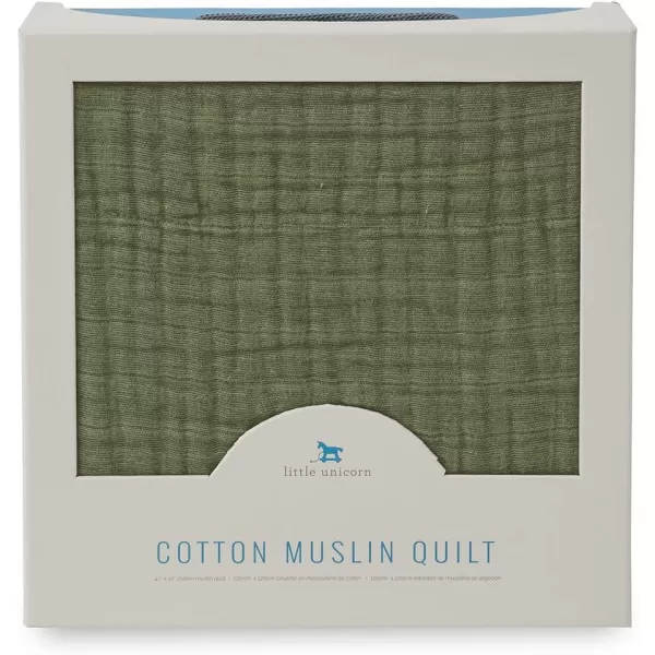 imageLittle Unicorn  Watercolor Roses Cotton Muslin Quilt Blanket  100 Cotton  Super Soft  Babies and Toddlers  Large 47 x 47  Machine Washable47x47 Fern